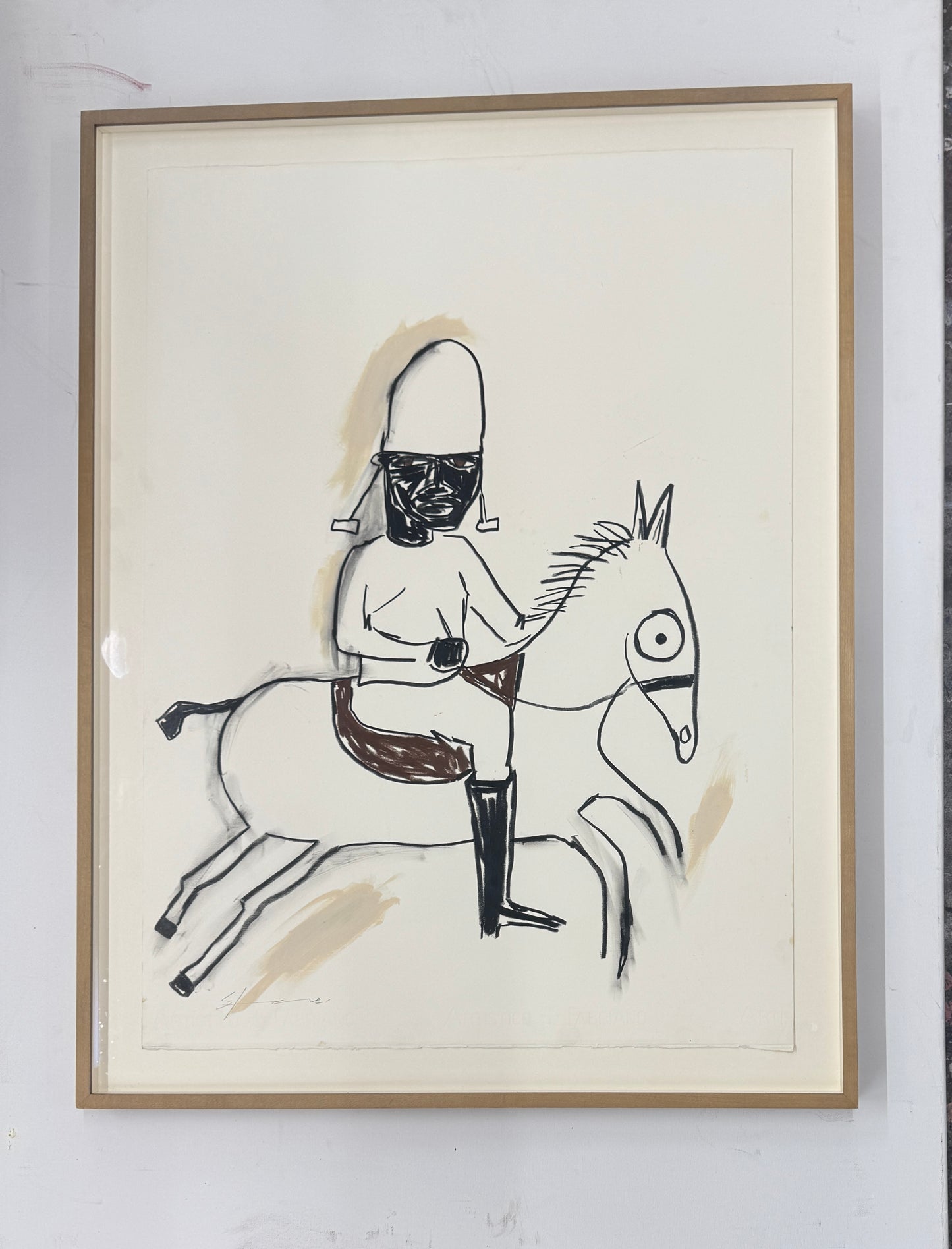 Baba-dunte on his white horse