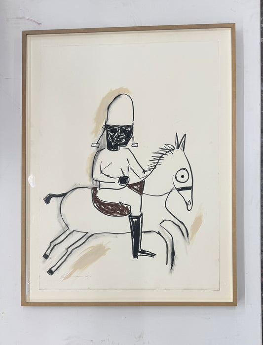 Baba-dunte on his white horse